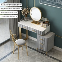 [Выполнение края боковой линии] Серый столовый шкаф комбинация 100 длинный+светодиодный световой зеркал+стул бабочек