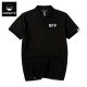 KERWATS Hong Kong style printed trendy brand plus size men's polo shirt short-sleeved cotton top fat fat guy plus size