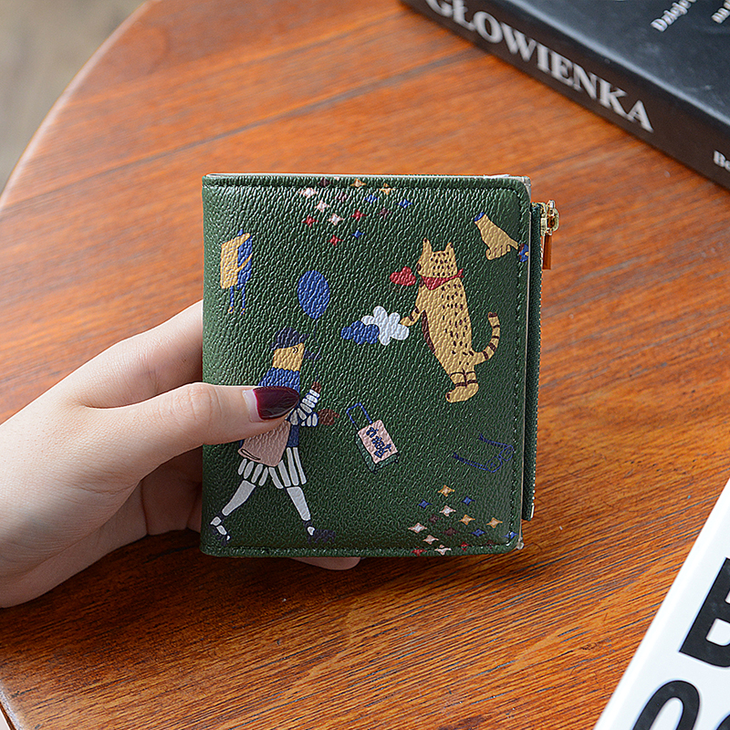 Wallet women's short section 2022 new Korean version ins simple fashion wild buckle multi-functional student ladies coin purse