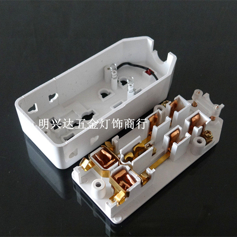 Yongjian 053 wireless plug 7 socket 16 hole with indicator test socket industrial assembly line plug 10A