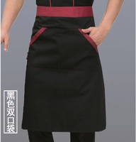 Черный красный край двойной карман