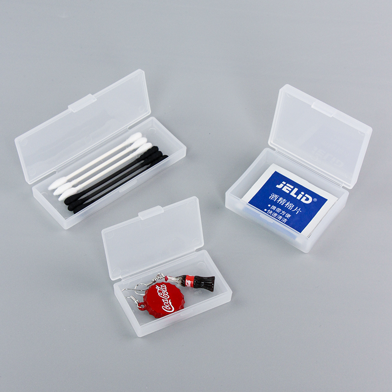 Portable OK Tighten Containing Box Travel Ornament Hairpin Earrings Cotton Stick flossing small number lip brushed storage split box