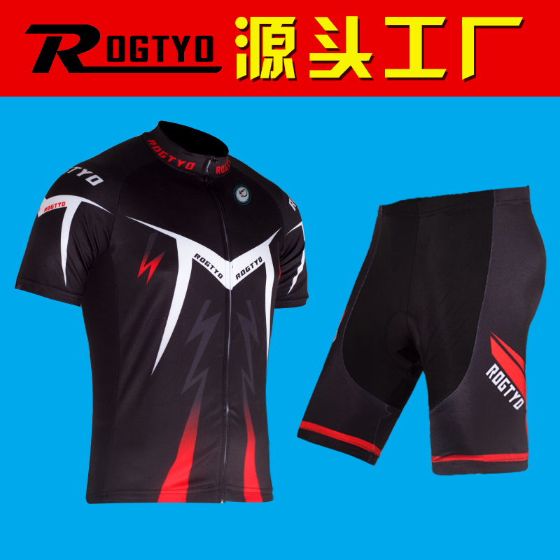 Riding suit sleeves short sleeves male and female summer riding blouses shorts Bicycle equipped with summer riding speed dry and breathable
