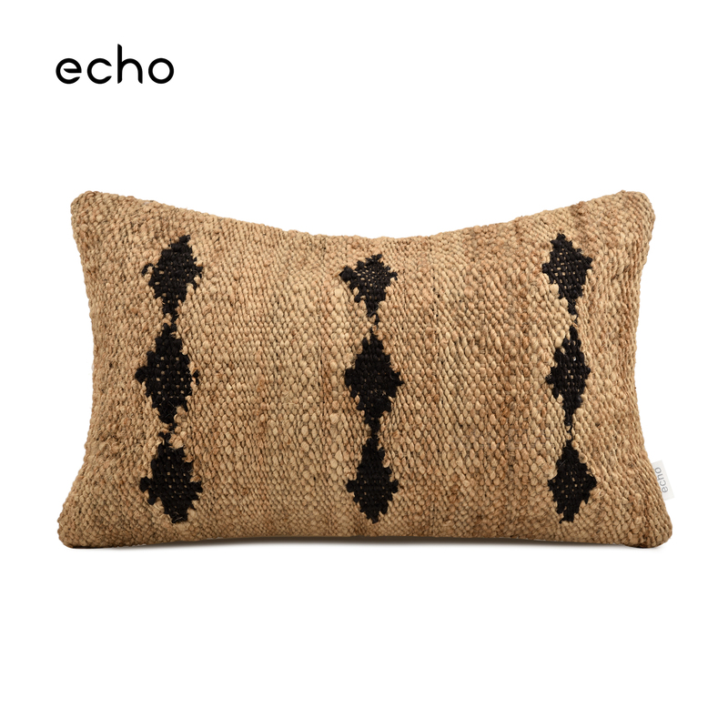 Echo Log Cabin Style Guesthouse Model Room Wabi-Sabi Sofa Decorative Pillow Bed Beige Jute Imported Woven Cushion