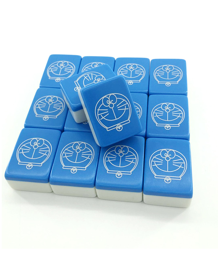 Han Yi chơi tay mạt chược thương hiệu nhà leng keng mèo máy mèo hoạt hình thẻ mạt chược ký túc xá mạt chược thương hiệu tùy chỉnh - Các lớp học Mạt chược / Cờ vua / giáo dục bộ cờ vua cờ lớn