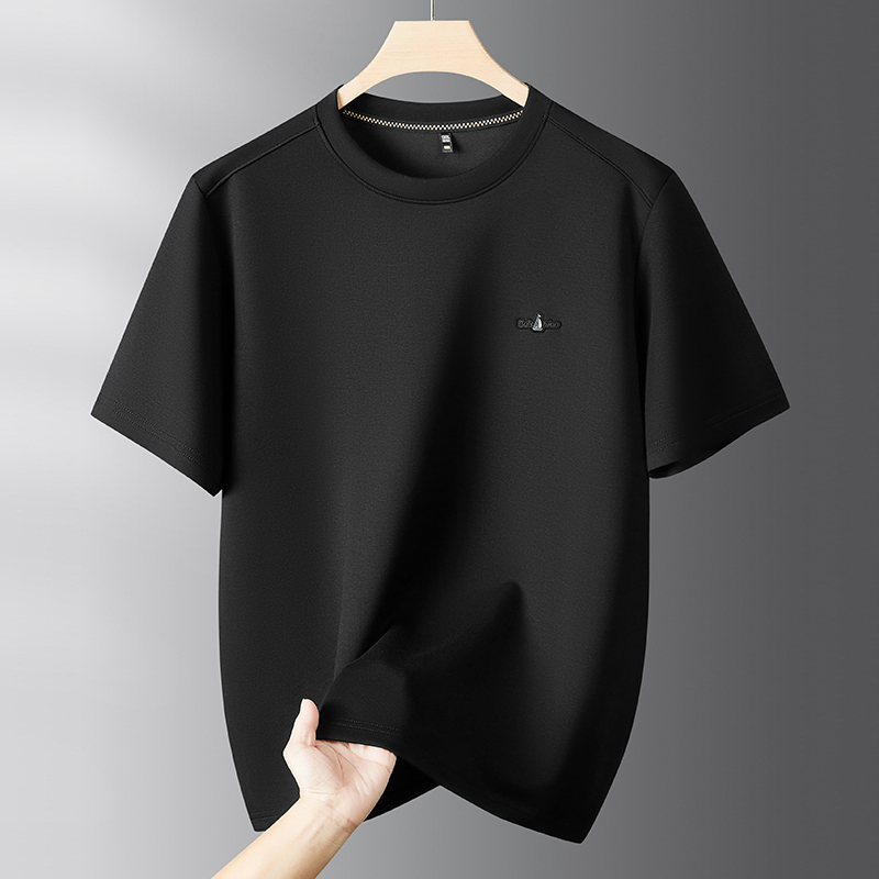 Autumn and Winter Extra-Large Thick Round-Neck Short-Sleeve Sweatshirt for Men, Plus Size, Loose Fit, Warm Half-Sleeve Base T-Shirt for Big and Tall Individuals Autumn and Winter Extra-Large Thick Round-Neck Short-Sleeve Sweatshirt for Men, Plus Size, Loose Fit, Warm Half-Sleeve Base T-Shirt for Big and Tall Individuals