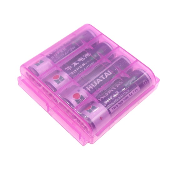 5/7번 배터리 보관함 알카라인 배터리 상자 다채로운 플라스틱 보관함은 5번 및 7번 범용 보관 가능