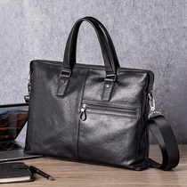 MAIWAY High-end Business Head Layer Tanned Buffalo Handbag Male Leather Brief Bag Bag