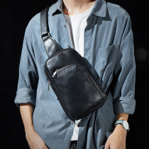 Wheat for street trend leather breastbag fashionable head skin skin bag male bag bag casual shoulder bag