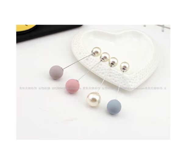 Phiên bản Hàn Quốc đơn giản từ ngọc trai pin pin cổ áo pin pin Hàn Quốc khăn quàng cổ áo len cardigan khăn quàng cổ ghim cài áo nam