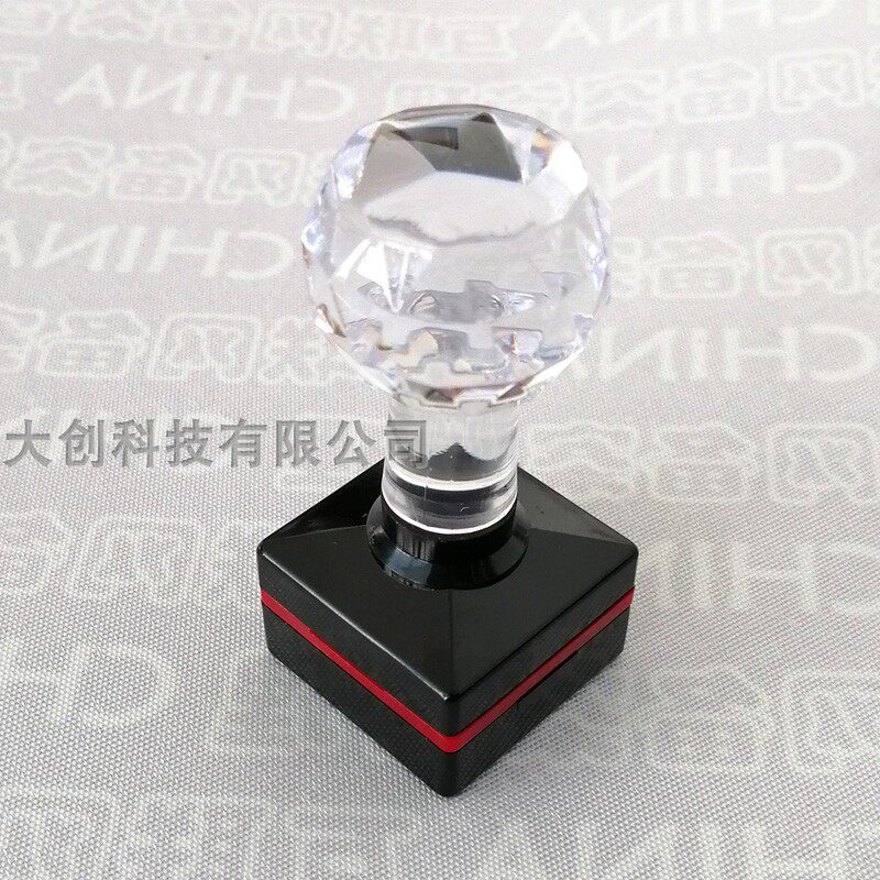 HB20 * 20 photosensitive positive square stamp crystal handle photosensitive seal with photosensitive cushion HB20 positive square photosensitive seal