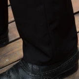 锋铭 Штаны для отдыха, черная униформа медсестры, свободный прямой крой, в корейском стиле, 400 грамм