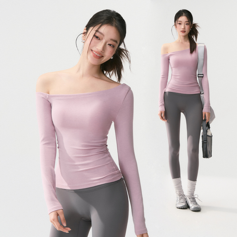 Weightlifting Fairy New Yoga Wear T-Shirt Slim Fit Running Casual Sports Top Asymmetrical Shoulder Cycling Fitness Long Sleeve Weightlifting Fairy New Yoga Wear T-Shirt Slim Fit Running Casual Sports Top Asymmetrical Shoulder Cycling Fitness Long Sleeve