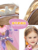 Frozen Rapunzel Wig Braids Kidsren's Crown with Flower Braids Long Hair Princess Headband Braid Skirt Accessories