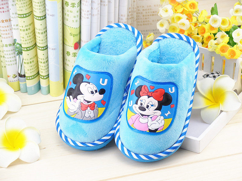 Pantoufles enfants en suède pour hiver - semelle autre - Ref 1015460 Image 53