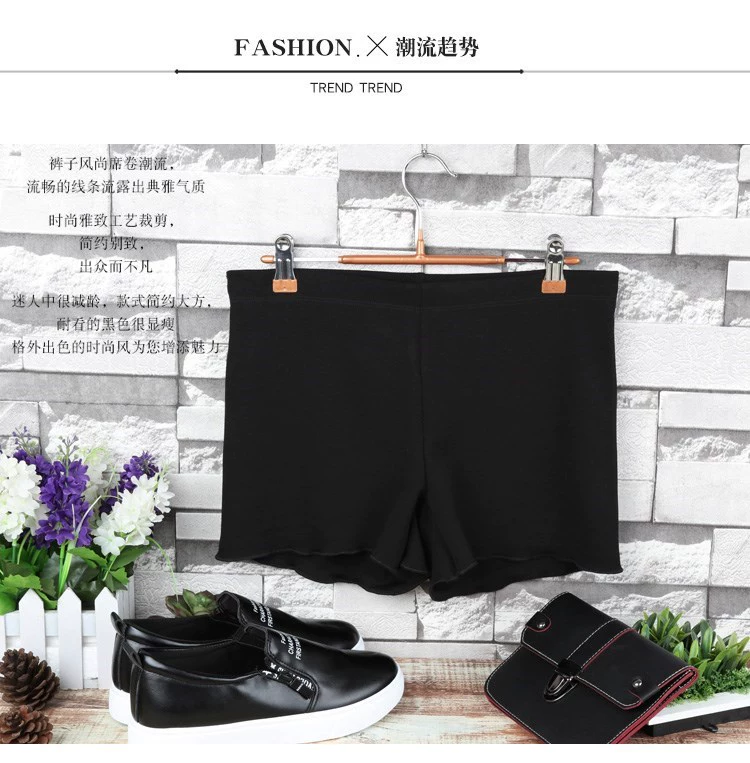 Quần đùi bà bầu, quần tất an toàn cho bà bầu, quần tất ba lỗ chống hở có thể mặc bên ngoài, quần tất mỏng nâng bụng bà bầu xuân hè triều - Phụ nữ mang thai quần / quần bụng