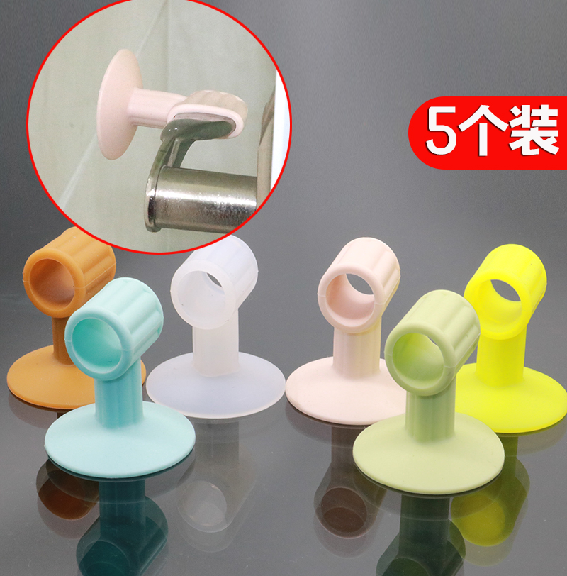 Door suction free punching silicone door top anti-collision door stop bathroom door suction door touch window door handle suction cup anti-collision pad