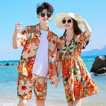 Sanya seaside travel couple summer suit