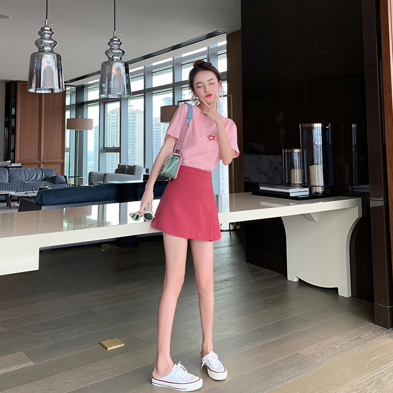 Short man wear light and mature fashion suit skirt temperament goddess Fan short skirt two-piece summer foreign style age-reducing skirt