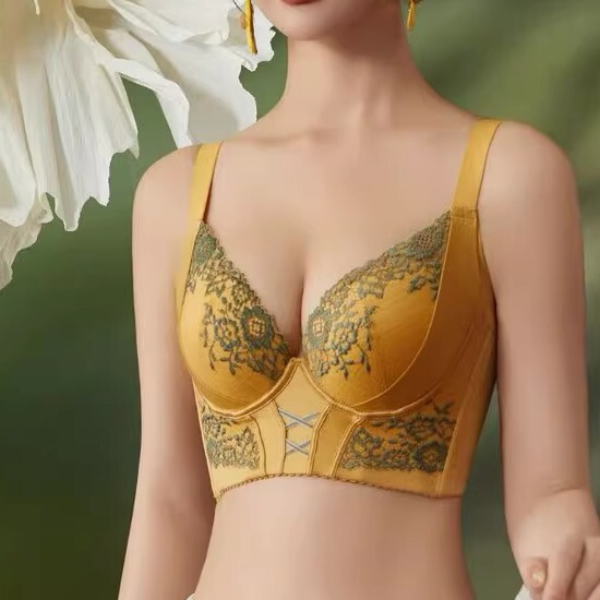 Rose Essential Oil Nourishing Bra for Women with Small Busts, Enhancing, Shaping, and Side Breast Collection, Vintage Luxury Bra