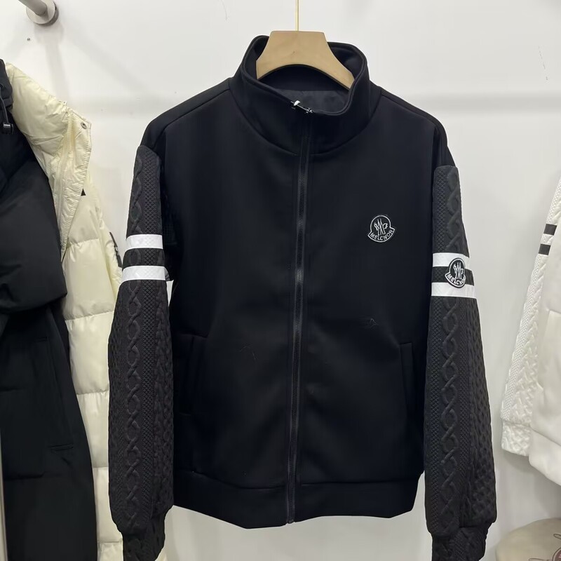 Men's Stand-Up Collar Cardigan Sweatshirt Jacket Casual Black Trendy Jacket Top 2025 New Popular Baseball Jacket Trend Men's Stand-Up Collar Cardigan Sweatshirt Jacket Casual Black Trendy Jacket Top 2025 New Popular Baseball Jacket Trend