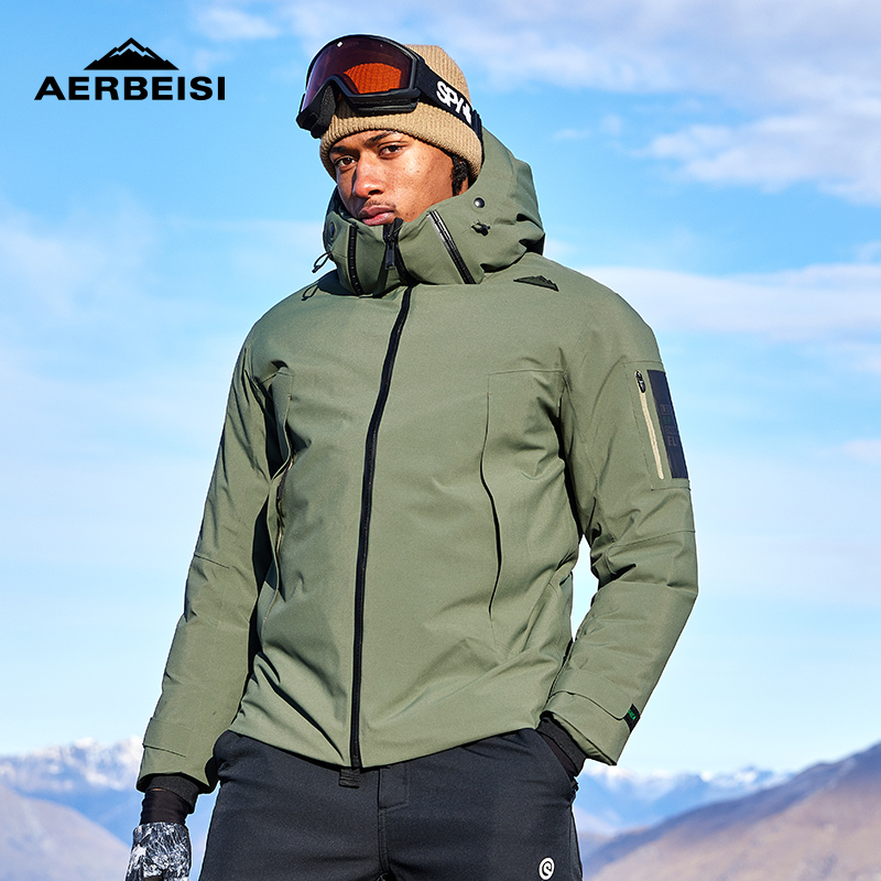 Alpine down Jacket Men's 2025 Autumn and Winter Jacket Unisex Outdoor Ski Jacket Couple's Extreme Cold down Jacket