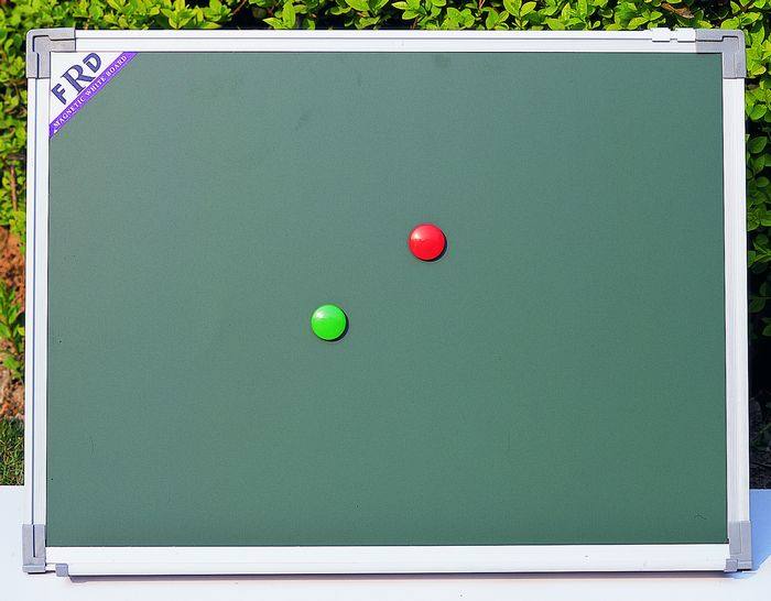 Imported single-sided magnetic green board 60x90cm chalk blackboard imported board surface hanging notice board