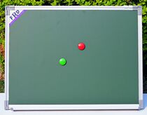 Imported single-sided magnetic green board 60x90cm chalk blackboard imported board hanging notice board