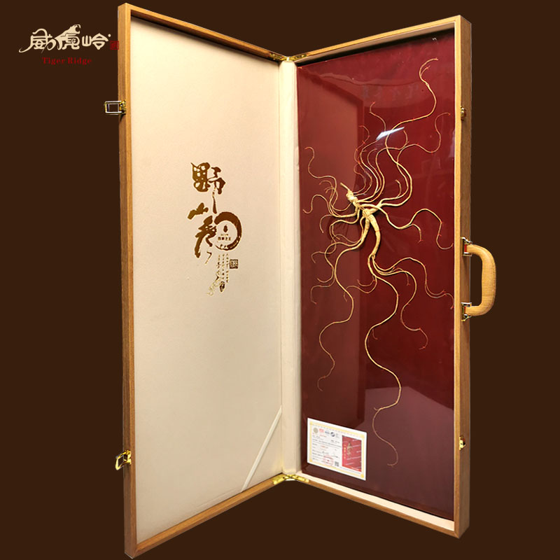 Jilin ginseng Changbai Mountain wild ginseng big gift box national inspection first-class raw dried forest down-moving mountain ginseng aged large ginseng