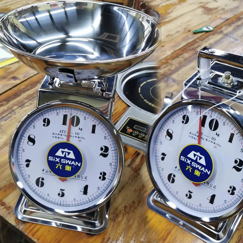 Plate scale 10 kg household spring scale plate scale Small disc mechanical old-fashioned cake with plate Commercial food scale