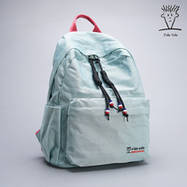 FIDODIDO new frescoed ladies double shoulder bag small backpack Leisure 100 hitch pure color student school bag fashion trends