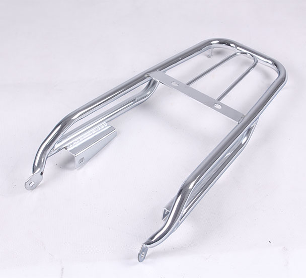 Đuôi xe bằng bạc kích thước mini phía sau kệ rollover bàn đạp YG150-22 / 22A phụ kiện chuyển đổi đuôi xe máy khung inox xe grande 2020