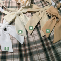  (Small bevel bow tie)Japanese students solid color JK College Feng Shui hand suit uniform sharp corner free cute collar flower