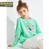 巴拉巴拉 Детская базовая приятная телу осенняя толстовка, в западном стиле, детская одежда, в корейском стиле