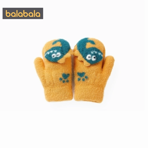 巴拉巴拉 Милые детские демисезонные удерживающие тепло трикотажные перчатки для мальчиков для раннего возраста