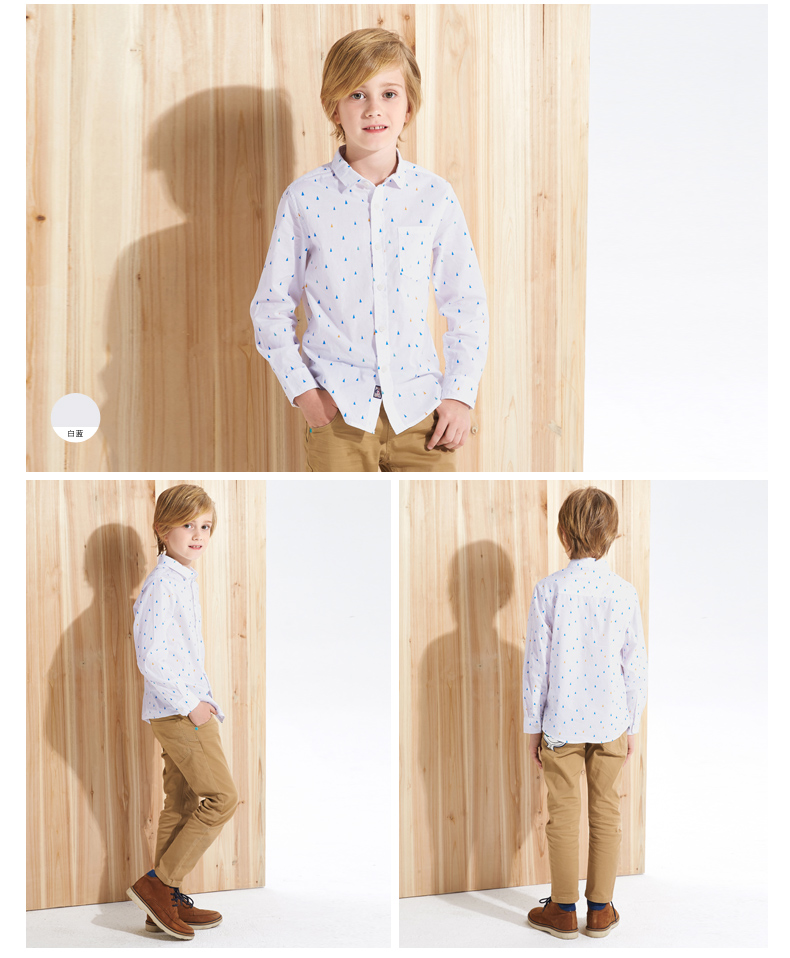 Chemise garcon à manche longue - Ref 2073324 Image 12