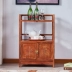 Redwood Tea Tủ Hedgekey Rosewood Đồ nội thất Sideboard Cửa đôi Tủ lưu trữ gỗ rắn Tủ lò vi sóng nhỏ Tủ bán nóng - Buồng