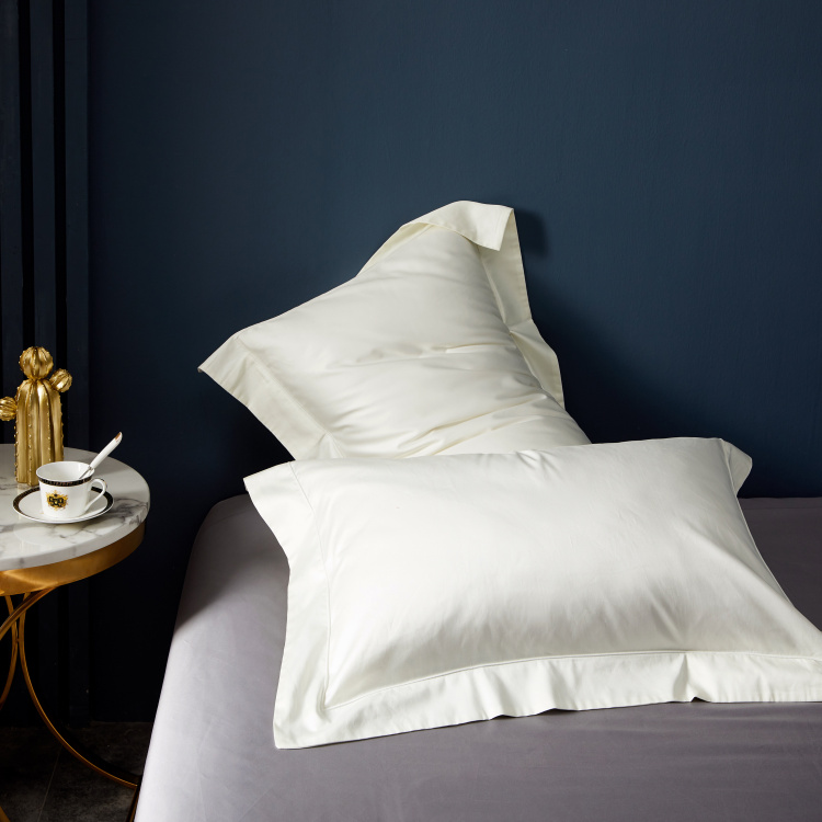 Cao cấp 100 vỏ gối cotton cặp bông satin đơn mảnh màu vỏ gối đơn đôi - Gối trường hợp gối tựa lưng văn phòng