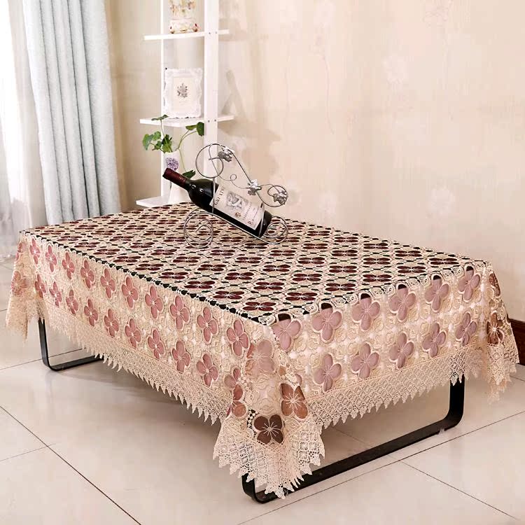 Phong cách châu Âu vải ren khăn trải bàn hình chữ nhật bàn ăn khách sạn khăn trải bàn bàn cà phê bàn ​​TV vải khăn trải bàn vải bố