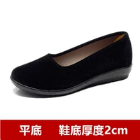 Черные туфли на плоской подошве