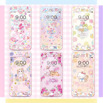 Suitable for Apple X tempered film 7p full screen XSMAX color film se2 cartoon XR cute Gemini iphone8plus