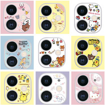 Apple 11 lens protective film promax camera film cartoon ring suitable for iphone11 color film hollow