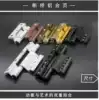 Broken bridge aluminum alloy 55 hinge 50 type A97 flat door insulation window hinge free hole invisible folding accessories