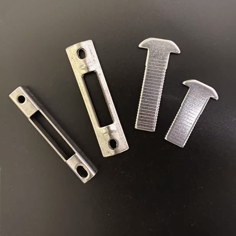 One-word lock accessories T hook V-shaped buckle U-shaped buckle Hook buckle iron parts aluminum alloy doors and windows hardware accessories