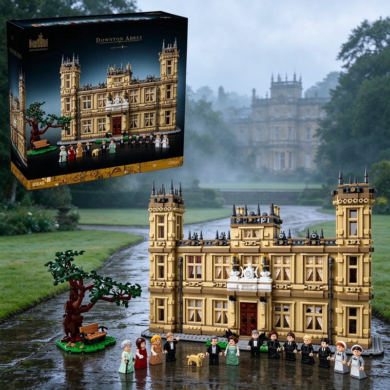 Creative Ideas Series 21373 Downton Abbey: Hever Castle Puzzle Building Block Toy Collection