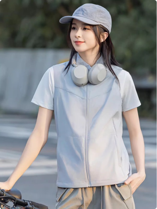 2024 New Summer Vest for Women, Sleeveless Vest, Ice-Feel Outdoor Lightweight Quick-Drying Top, Hiking Vest Jacket