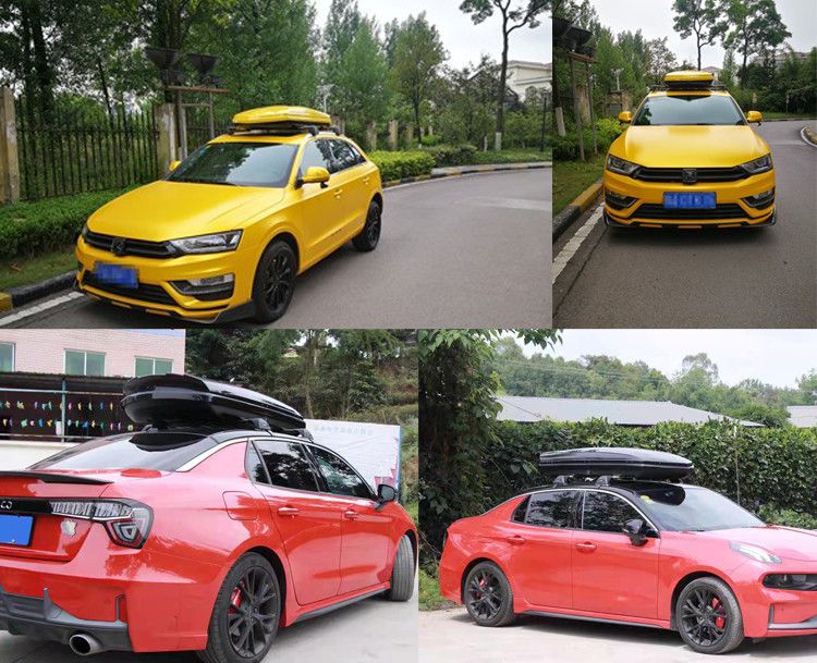 Roof luggage box, universal car travel box, extra-wide capacity, classic travel accessory with external decoration