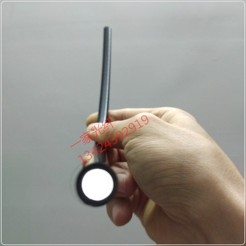 Большой диаметр черный кожаный световой направляющий оптическое волокно сплошное мягкая пластиковая осветительная труба Украшение индикатора освещения Оптическое волокно Оптическое волокно