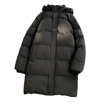 Mulinsen mid-length cotton coat for women in winter Korean style loose thickened warm cotton jacket hooded windproof jacket cotton coat for women