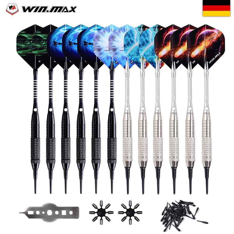 German WINMAX professional soft-style electronic dart suit 18g race training aluminium bar Fall Dart Plastic Head